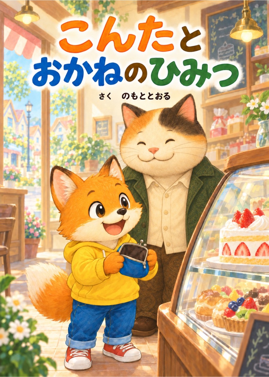 こんたとおかねのひみつ 表紙