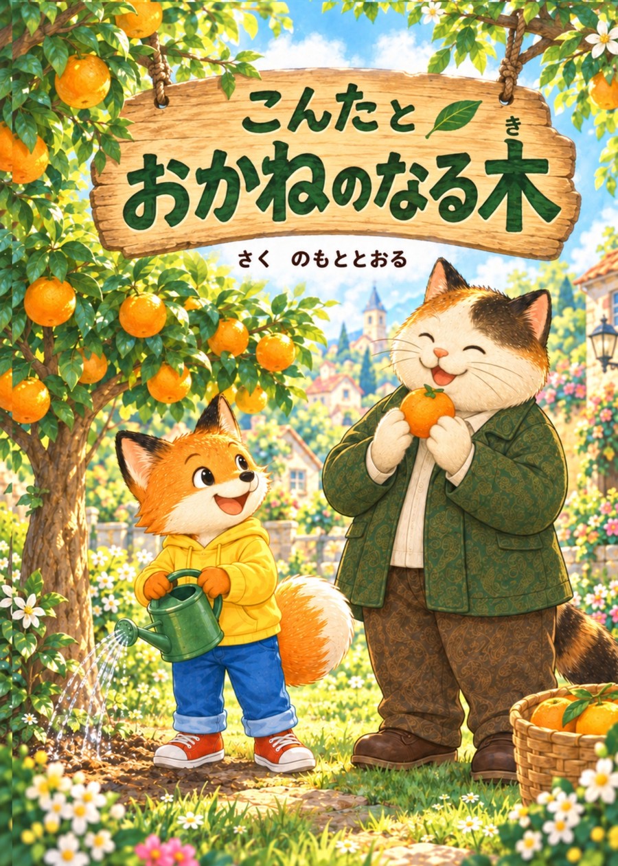 こんたとお金のなる木 表紙